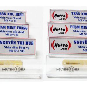 Bảng tên mica Nguyễn Hiếu